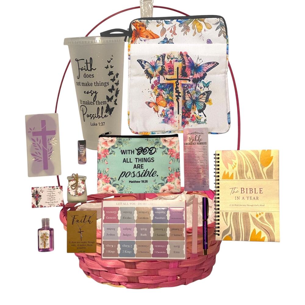 Christian Easter Basket Filler Tween Girl | Faith Gift Basket | Religious Easter
